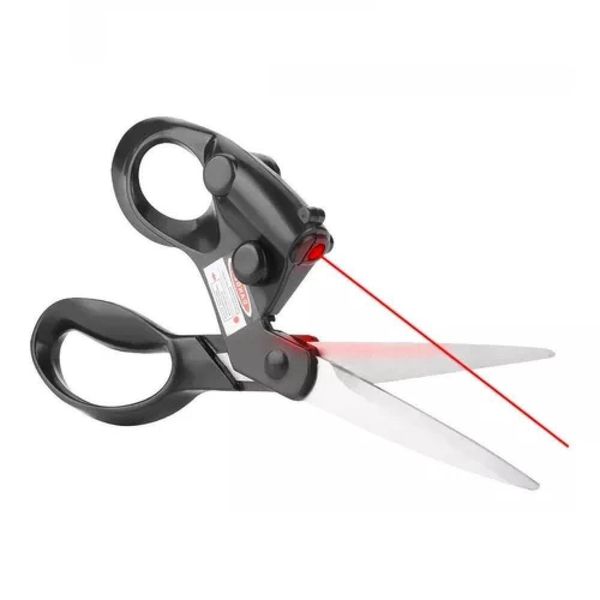 Tesoura Mira Guia Corte Laser Tecidos Patchwork Artesanato Papel Raio Precisao Multiuso Costura