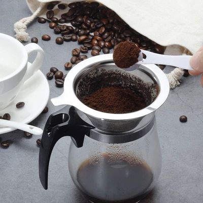 Coador Inox Cafe Cha Filtro Sem Papel Peneira Mini Reutilizavel Luxo