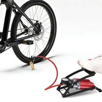 Bomba Ar Alta Pressao Dupla Manometro Compressor Pedal Inflador Encher Bola Boia Colchao Inflavel