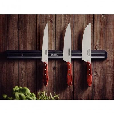 Faca Para Carne Tramontina Em Aço Inox E Cabo Polywood Vermelho 8
