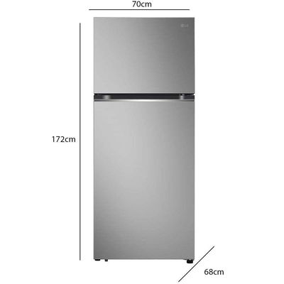 Geladeira LG Frost Free Inverter 375L Duplex Look GN-B372PFMB Inox 110V