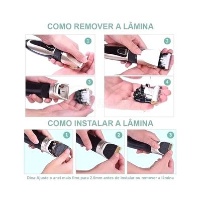 Máquina de Tosar e Aparar pelo de Animais de Estimação