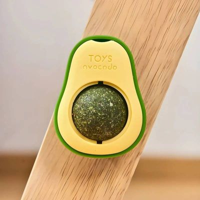 Catnip Abacate Brinquedo para Gatos 360° Atiça Curiosidade