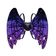 Asas Fantasia Vampiro Roxo Festas Música Led Brilhante