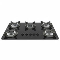 Cooktop Fogatti Safe Ferro Fundido 5 Bocas A Gas Preto Bivolt