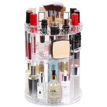 Organizador Cosmeticos Giratorio Suporte Perfumes Maquiagem Redondo Ajustavel Armazenagem 3 Andares