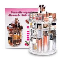 Organizador Cosmeticos Giratorio Suporte Perfumes Maquiagem Redondo Ajustavel Armazenagem 3 Andares