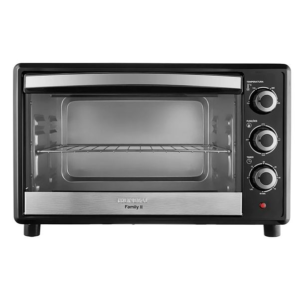 Forno Elétrico 42L Family II Mondial FR42 Preto/Inox 220V Forno Elétrico 42L Family II Mondial FR42 Preto/Inox 220V