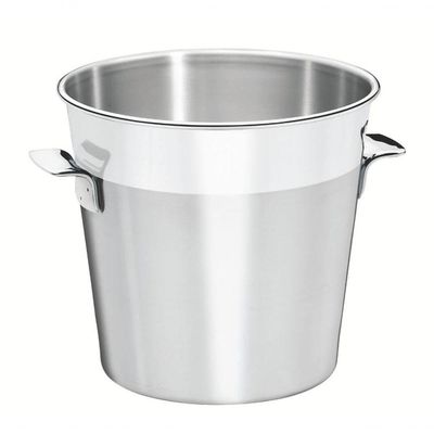 Balde Para Garrafas Tramontina Cosmos 20cm Em Aço Inox Fosco Com Borda Em Brilho