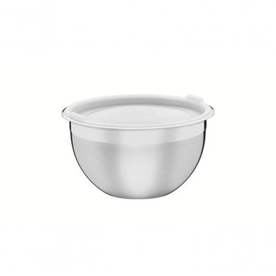 Recipiente Tramontina Cucina Em Inox Com Tampa Plástica Preparar E Servir 16cm 1,6 Litros