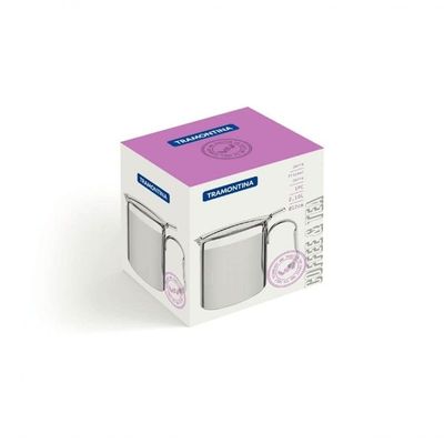 Jarra Tramontina Buena Para água Em Aço Inox Com Tampa 12cm 2,1 Litros