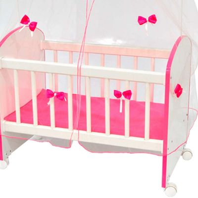 Kit 03 Berços Para Boneca Magia C02 Brinquedo Infantil Branco Rosa - Lyam Decor