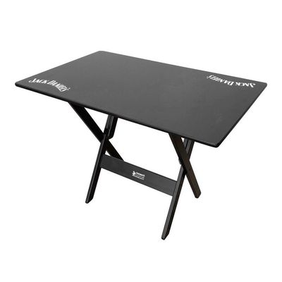Mesa Dobrável 110x70 Madeira Personalizada Jack Preta - Tarimatã