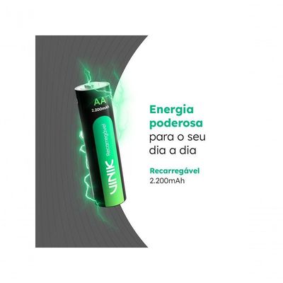 Pilha Recarregável Aa C-2 - 2200mah 1.2v - Vp2ab2r