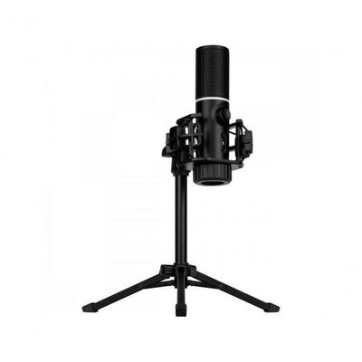 Microfone Gamer Streamplify Mic Tripod Com Tripé Preto Rgb