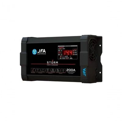 Fonte E Carregador De Bateria Jfa 200a Storm Plus Mono 220v