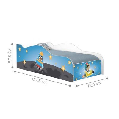 Mini Cama Fun Astronauta E Foguete Infantil Com Colchão
