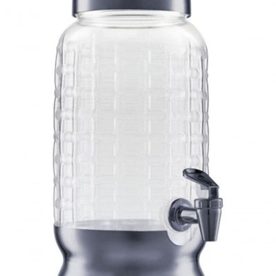Suqueira Com Torneira E Suporte 3,6lt Wave Luxo Chumbo Bande
