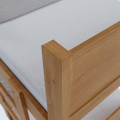 Beliche 100% Mdf Fortaleza - Duas Camas Solteiro Compacta E Moderna Amêndoa Com 2 Colchões