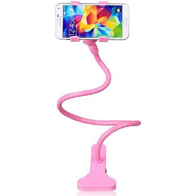 Suporte Celular Garra Cabeceira Cama Escrivaninha Escritório Rosa