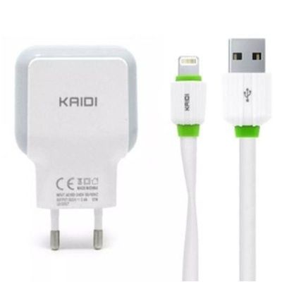 Carregador Celular E Fonte Usb 2.4a Duplo Usb Kaidi Kd 605