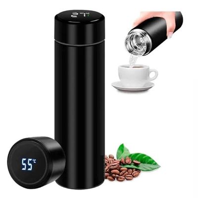Garrafa Inox Digital 480ml Termometro Termica Display Lcd Bebida Quente Gelada Portatil Academia