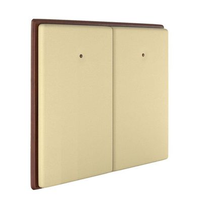 Cabeceira Estofada Solteiro 90 Cm Coral Linho Creme