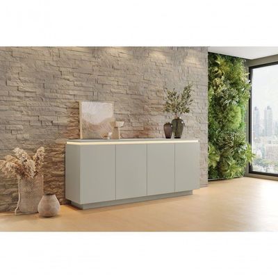 Buffet Luminus 4 Portas C-led Mavaular Off White