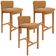 Kit 03 Banquetas Alta Para Cozinha Sala de Jantar Bar Dara L02 Bouclê Mostarda - Lyam Decor