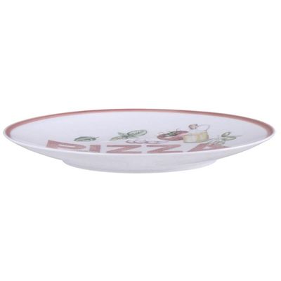 Conjunto de Pratos para Pizza 6 Peças Mesa Posta Tramontina 25cm Porcelana Decorada Milano