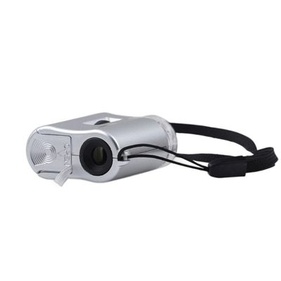 Mini Microscópio De Bolso 60x Com Led E Luz Ultravioleta Portátil E Versátil