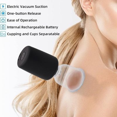 Ventosa Terapia Elétrica Kit 6 Ventosas Copos Massageador