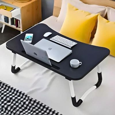 Mesa Colo Portátil Dobrável Suporte Multiuso - Preto