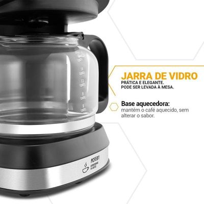 Cafeteira Philco 15 Cafezinhos 550W 600ml PCFE01 220V