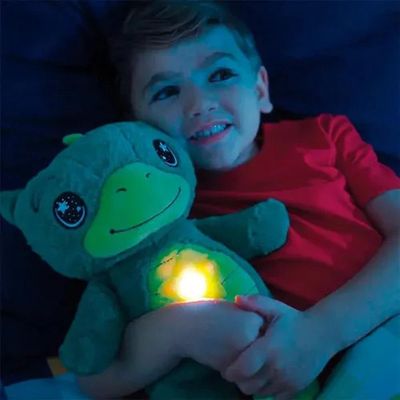 Urso Pelúcia Projetor Estrelas Ursinho Abajur Musical Bebê