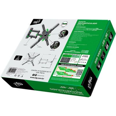 Suporte Para Tv Multiarticulado Elg Mt400ar-ex 26-65" Preto