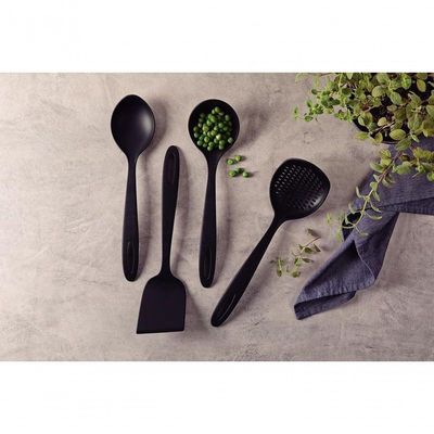 Jogo De Utensílios Tramontina Ability Preto Em Nylon 4 Peças