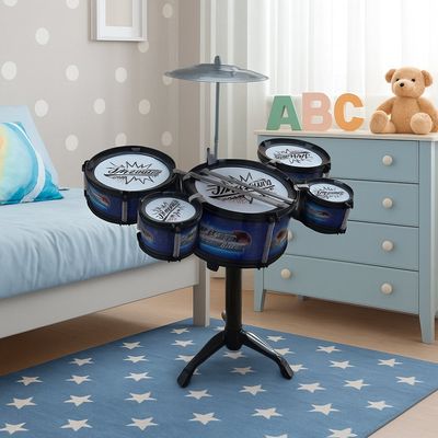 Mini Bateria de Brinquedo com 5 Tambor - Sortida
