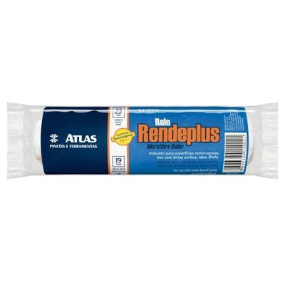 Rolo Rendeplus 23cm Alta Manta 19mm - 327-19 - Pinceis Atlas Rolo Rendeplus 23cm Alt.manta 19mm Atlas .327-19