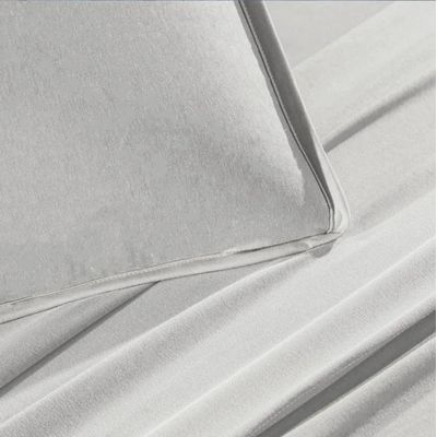 Jogo Cama King 4 Pcs Algodão Malha Fio Penteado Altenburg Branco