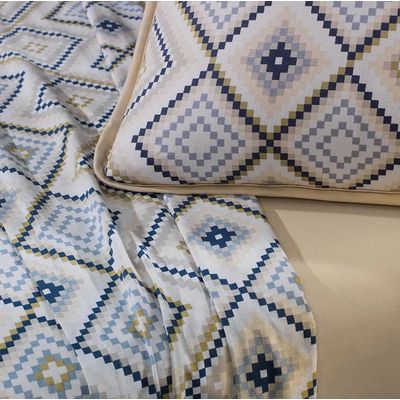 Jogo Cama King 4 Pcs Algodão Malha Fio Penteado Altenburg Branco