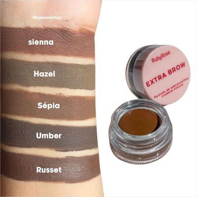 Ruby Rose Pomada De Sobrancelhas Extra Brown Sepia 5,3g