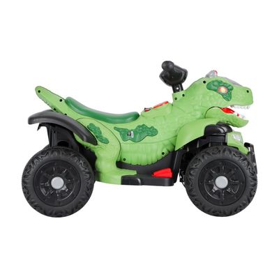 Quadriciclo Elétrico Infantil 6V Dinossauro Rex - Verde