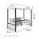 Cama Casa Solteiro Lara Branca Com Led