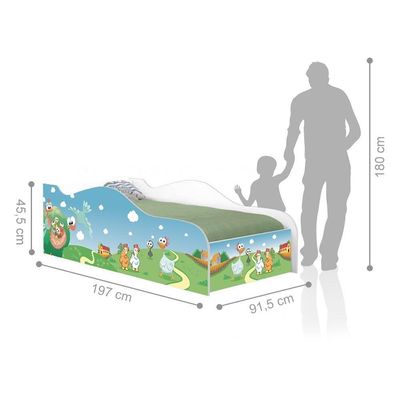 Cama Fun Fazendinha Solteiro Com Colchão