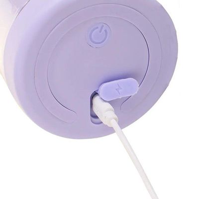 Mini Liquidificador Portatil Garrafa Shake Suco Juice Cup Usb Lilás