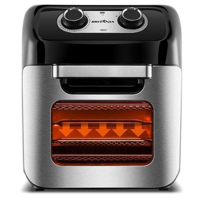 Air Fryer Oven Britânia 12L 3 Em 1 1800W BFR2300P 110V