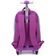 Kit Mochila Juvenil De Rodinhas Azul e Roxo Com Estojo  - Luxcel