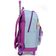 Kit Mochila Juvenil De Rodinhas Azul e Roxo Com Estojo  - Luxcel