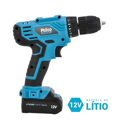 Parafusadeira Philco Force Bivolt 2 em 1 800RPM PPF12 Bivolt
